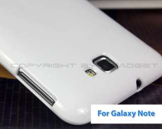 For Samsung Galaxy Note/i9220/GT N7000 Blue TPU Glossy Back Cover Gel 