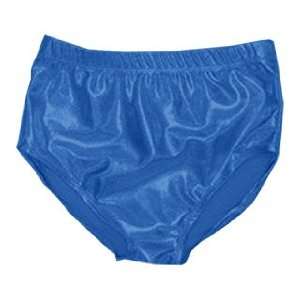   Metallic Cheerleader Spandex Brief METALLIC NAVY LADIES LARGE