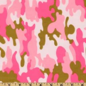   Army Camo Pink/Green Fabric By The Yard Arts, Crafts & Sewing