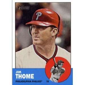 2012 Topps Heritage 296 Jim Thome   Philadelphia Phillies (ENCASED MLB 