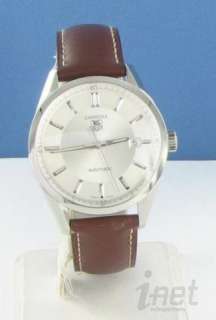 TAG Heuer WV211A.FC6203 Carrera Automatic Silver Dial Brown Leather 