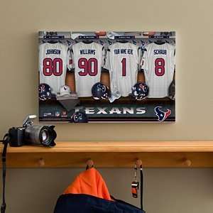   NFL Locker Room Prints   Houston Texans   12x18