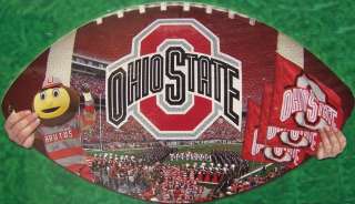 Jigsaw puzzle NCAA Ohio State Buckeyes in the shape of a football 550 