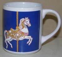 Carousel Horse Coffee Mug Cup Wangs Intl 1990 MINT  