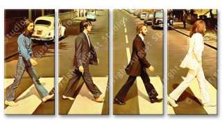MIXED MEDIA ARTWORKS OF THE BEATLES ON ABBEY ROAD