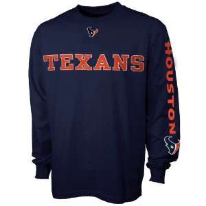 Houston Texans Navy Team Ambition Long Sleeve T shirt 