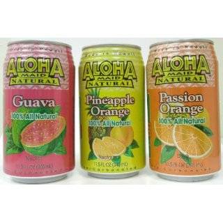 SET of 12 CANS   4 cans each of GUAVA NECTAR JUICE, PASSION (Lilikoi 