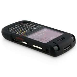 For Blackberry 9630 9650 Black Premium Accessory Rubber Hard Case 
