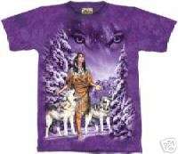 EYES Indian Maiden Wolf T Shirt The Mountain XXXL 3X  