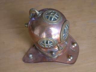 Antique Deep Sea Maritime Nautical Mini Copper Brass Glass Diving 