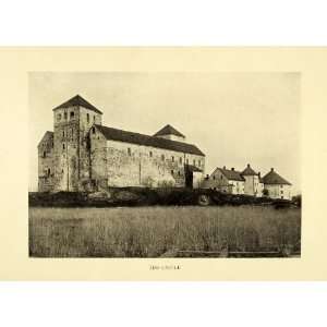 1908 Print Abo Castle Turku Finland Suomi Fortress Architecture 