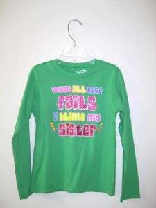 Childrens Place Girl Green When All Fails Shirt 4 New  