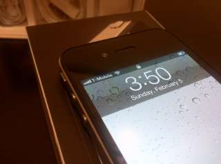 Apple iPhone 4   16GB   Black iOS 5 unlocked with Gevey 885909343874 