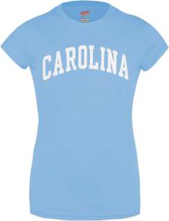 North Carolina Tar Heels Womens Light Blue Jr. Varsity Team Arch T 