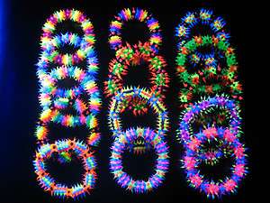   Neon Koosh Bead Bracelet CLUB RAVE CYBER PARTY *Choose Colour & Design