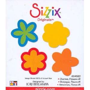  Sizzix Originals CHARMS FLOWERS #1 Die RED