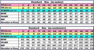 Standard Size Chart