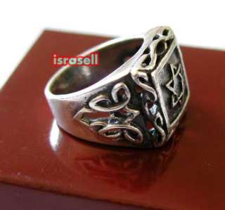   Sterling Silver STAR OF DAVID RING Seal of Solomon Jewish Jewelry Gift