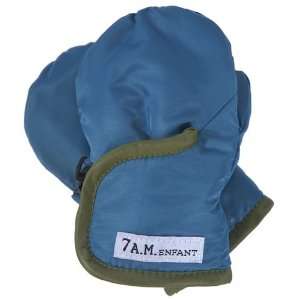  7 A.M. Enfant Classic Mittens 500, Denim/Army, Large Baby