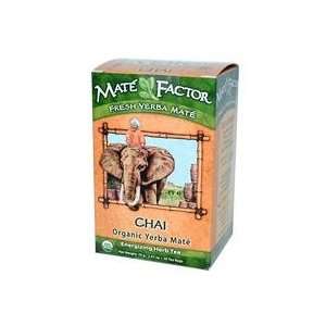 Mate Factor, Organic Yerba Maté, Chai Tea, 20 Tea Bags, 2.47 oz (70 g 