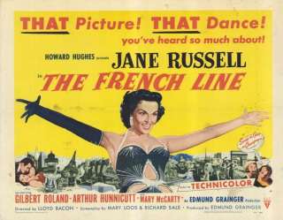 The French Line 11 x 14 Movie Poster, Jane Russell  
