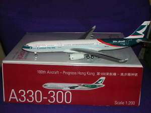 Herpa Wings 1200 Cathay Pacific A330 300 100th Aircraf  