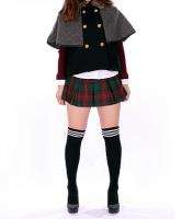 Lovely Schoolgirl Check Plaid Pleated Mini Skirt  
