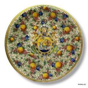  MAJOLICA DELFINO Extra large wall plate (28D.) [#0710 DLF 