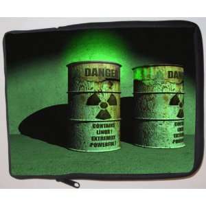 Radioactive Barrels Design Laptop Sleeve   Note Book sleeve   Apple 