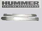 OEM Hummer H2 rocker Molding With cut outs SET (Silver)