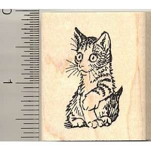 Watchful Kitten Rubber Stamp Arts, Crafts & Sewing