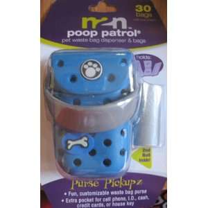   Purse Pickup poop patrol pet waste bag dispenser & bags