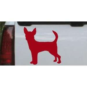  Red 14in X 14.0in    Chihuahua Dog Animals Car Window Wall 