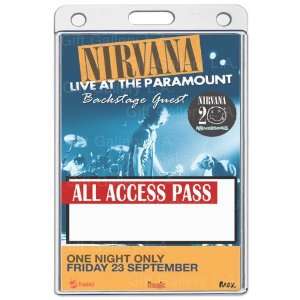  Nirvana All Access Laminated Pass V.I.P. 