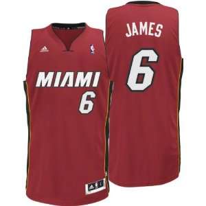  LeBron James Youth Jersey adidas Red Swingman #6 Miami Heat Jersey 