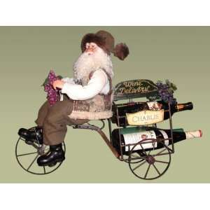 Karen Didion Originals 20 Wine Trike Heirloom Santa #CCWT G  