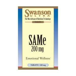  SAMe 200 mg 60 Tabs by Swanson Ultra Health & Personal 