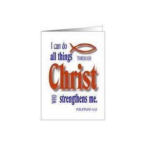 All things through Christ Card