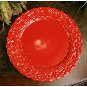  Red Dinner Plate   Set of 4