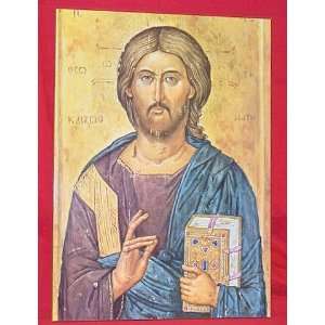   19 Byzantiine Icon Plaque   Christ The All Knowing 