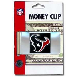 NFL Football Houton Texans Large Metal Money Clip with Enameled Team 