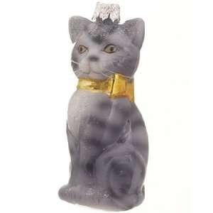  Grey Cat Christmas Ornament
