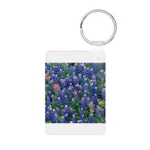  Aluminum Photo Keychain Texas Bluebonnets 