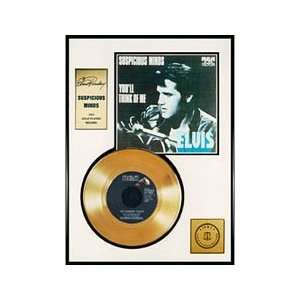  Elvis Presley Suspicious Minds framed gold record 
