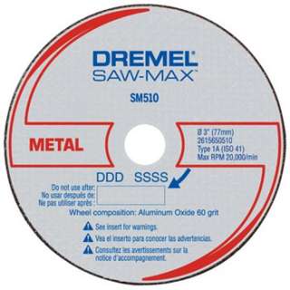 Dremel 3 in Metal Cut Off Wheel (3 Pack) SM510C NEW  