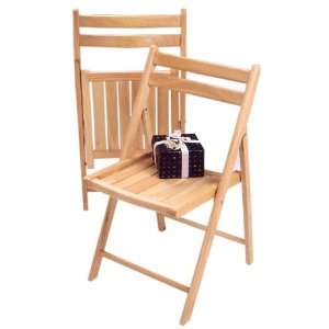  Set Of 4 Folding Chairs By Winsome Wood