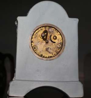 Antique Jasperware New Haven Victorian Mantle Clock Cameo Wedgewood 