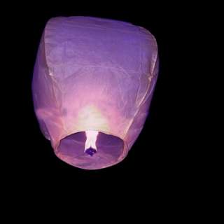 50X 8 Color wishing Lanterns Chinese paper sky candle wedding flying 