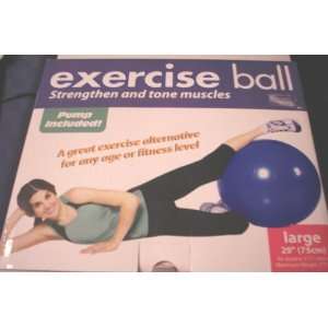 Exercise Ball with Pump Included LARGE 29 (75cm)  Sports 