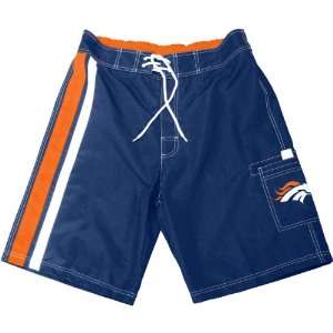III Denver Broncos Mens Striped Swim Trunks XX Large  